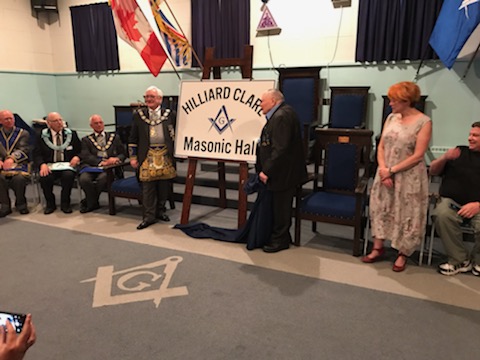 Nechako 86 Masonic Lodge bulding naming to Hilliard Clare Masonic Hall